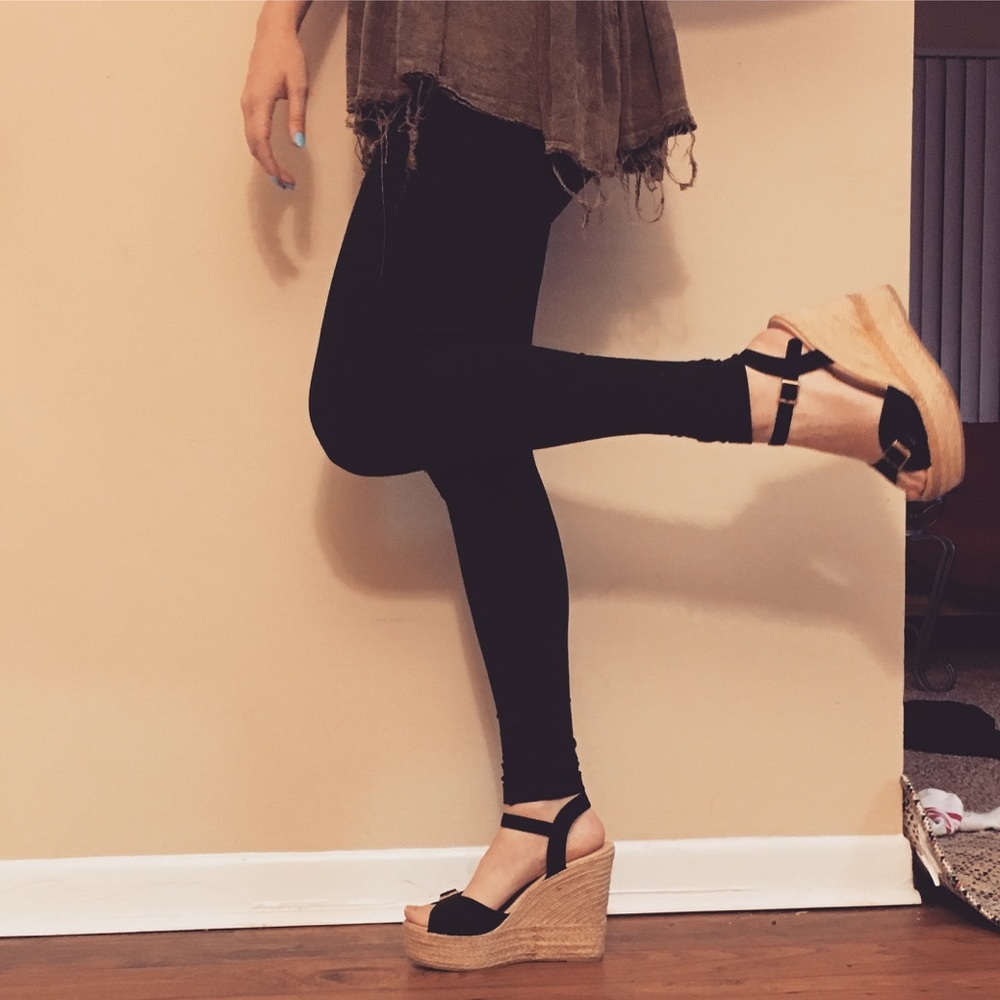 strappy summer wedges